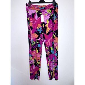 TRINA TURK Spa Collection Floral Colorful Cover-Up Pants XL-Resort Wear